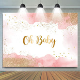 Oh Baby Rosa Funkeln Boho Geschlecht Aufdecken Hintergrund